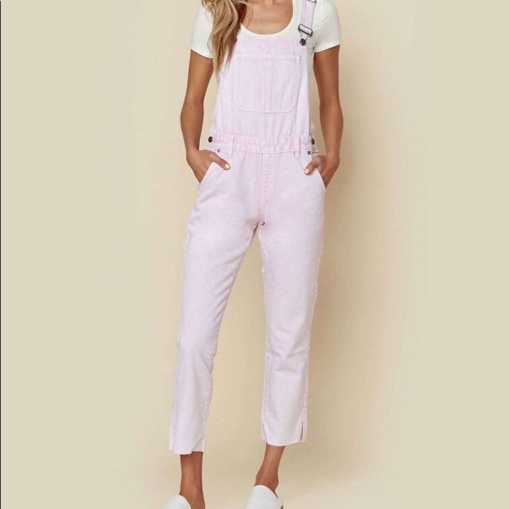 Neon Blonde Pink Overalls